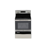 GE 30-in Smooth Surface 4 Elements 5.3-cu ft Self-Cleaning Freestanding Electric Range (Stainless Steel)