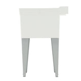 Utilatub 24 in. x 20 in. Structural Thermoplastic Floor-Mount Utility Tub in White - Super Arbor