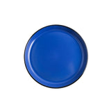32-Piece Casual Blue and Black Stoneware Dinnerware Set (Set for 8)