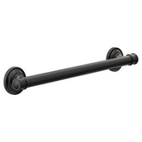 Moen Belfield 18-in Matte Black Wall Mount (ADA Compliant) Grab Bar