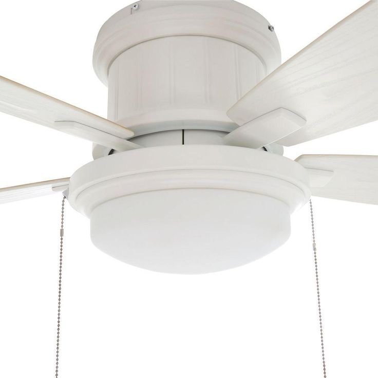 Roanoke 48 in. LED Indoor/Outdoor Matte White Ceiling Fan with Light Kit