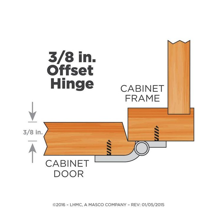 Antique Brass 3/8 in. Offset