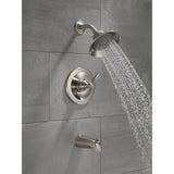 Single-Handle 1-Spray Tub and Shower Faucet in Brushed Nickel (Valve Included) - Super Arbor