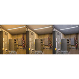 4 ft. Color Changing 32-Watt Equivalent Integrated LED White Strip Light Linkable 1800 Lumens (4 Pack)