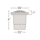 Low-Voltage 20-Watt Matte Bronze Hardy Island Grill Top Cast Brass Well Light