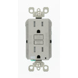 15 Amp 125-Volt Duplex Self-Test Tamper Resistant/Weather Resistant GFCI Outlet, White - Super Arbor