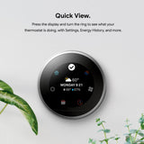 Nest Learning Thermostat 3rd Gen in Stainless Steel (2-Pack) - Super Arbor