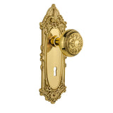 Victorian Plate with Keyhole 2-3/8 in. Backset Oil-Rubbed Bronze Privacy Bed/Bath Egg and Dart Door Knob - Super Arbor