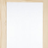 34 in. x 84 in. Timber Hill Rain Glass and Unfinished Pine Wood Sliding Barn Door Slab with Hardware Kit - Super Arbor
