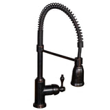 All-in-One Copper 42 in. Triple Bowl Kitchen Farmhouse Apron Front Sink with Spring Faucet in Oil Rubbed Bronze - Super Arbor