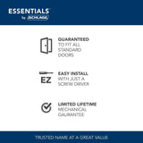 Brill Keyed Entry Knob and Stainless Steel Single Cylinder Deadbolt Project Pack - Super Arbor