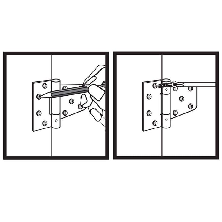 Everbilt 3-1/2 in. x 4-1/2 in. Black Gate Tee Hinge