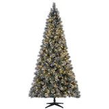 7.5 ft Sparkling Amelia Pine LED Pre-Lit Artificial Christmas Tree with Warm White Lights - Super Arbor