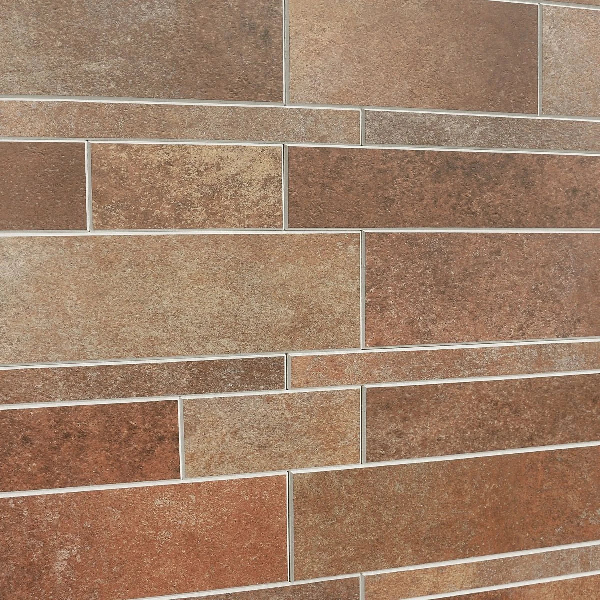 Bond Tile Easy Luxe Railroad Terra 11.81 in. x 11.81 in. SPC Peel and Stick Tile (0.96 Sq. Ft. / Sheet)