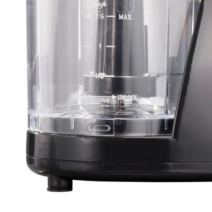 1.5-Cup Single Speed Black Food Chopper