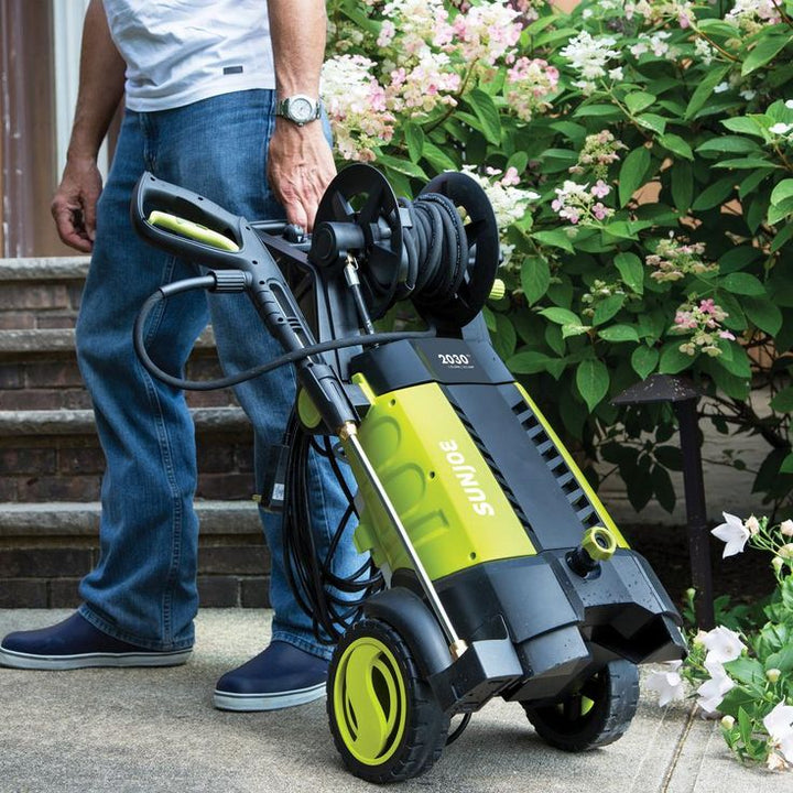 Sun Joe 2030 Max PSI 1.76 GPM 14.5 Amp Electric Pressure Washer with Hose Reel