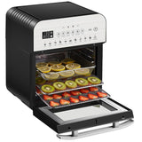 1600-Watts Silver/Black Electric Air Fryer Oven Ultra with Rotisserie, Dehydrator, and Accessories