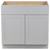 Cambridge Shaker Assembled 18 in. x 34.5 in. x 24.5 in. Base Cabinet w/ 1 Soft Close Drawer & 1 Soft Close Door in White - Super Arbor
