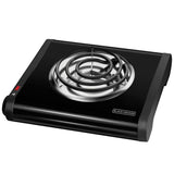 6 in. Single Burner Black with Temperature Control Hot Plate