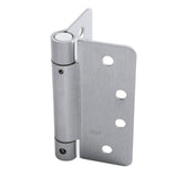 4 in. Satin Chrome 1/4 in. Radius Adjustable Spring Door Hinge
