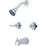 Elite 2-Handle 1-Spray Tub and Shower Faucet in Brushed Nickel (Valve Included) - Super Arbor