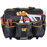 18 in. 18-Pocket Pro Rolling Tool Bag in Black - Super Arbor