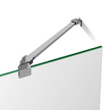 Aqua Ultra 48 in. x 58 in. Semi-Frameless Hinged Tub Door in Brushed Nickel - Super Arbor