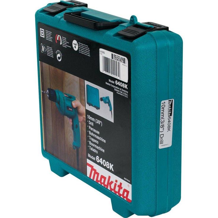 4.9 Amp 3/8 in. Corded Low Noise (79dB) Variable Speed Drill with Keyless Chuck and Hard Case