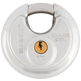 Brink's 70mm Promax Security Stainless Steel Discus Padlock