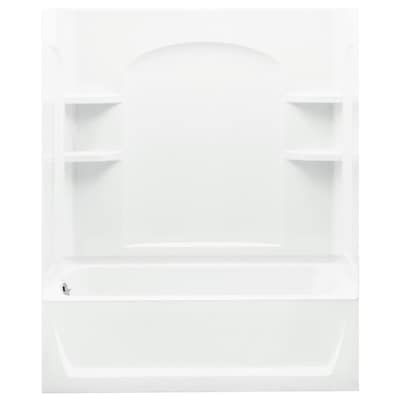 Sterling Ensemble 4-Piece Bathtub Shower Kit (Common: 60-in x 32-in; Actual: 60-in x 32-in)
