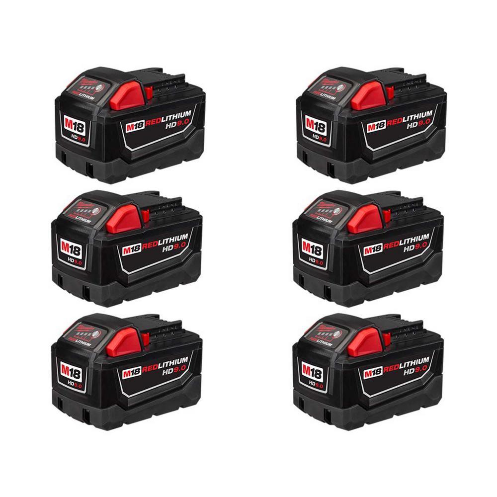 M18 18-Volt Lithium-Ion Compact Battery Pack 2.0Ah (6-Pack) - Super Arbor
