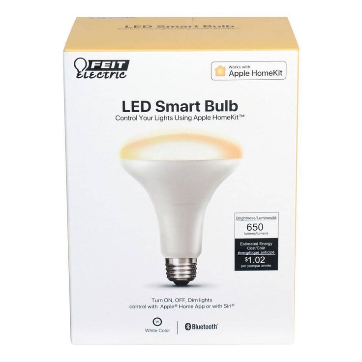 Feit Electric 65-Watt Equivalent Soft White (2700K) BR30 Dimmable Wi-Fi LED Smart Light Bulb (12-Pack)