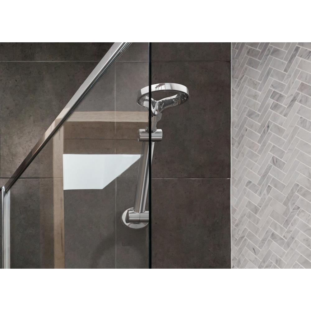 1-Spray 6 in. Single Wall Mount Fixed Shower Head in Chrome - Super Arbor