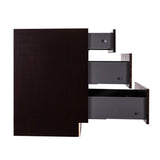 Anchester Assembled 24 in. x 34.5 in. x 24 in. Base Cabinet with 3 Drawers in Dark Espresso - Super Arbor