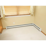 Fine/Line 30 Decor Series 90 Degrees Inside Corner for Baseboard Heaters in Brite White - Super Arbor