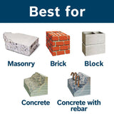 Bosch Bulldog 12-in Alloy Steel Masonry Drill Bit for SDS-Plus Drill