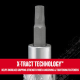 Craftsman V-Series X-Tract Technology 3/8 in. Drive Metric and SAE Hex Bit Socket Set, 12 pc