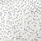 MSI Azula Hexagon 11.81 in. x 11.61 in. x 10mm Polished Marble Mesh-Mounted Mosaic Tile (9.6 sq. ft. / Case)