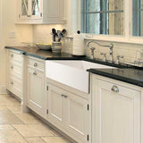 Platus Farmhouse Apron Front Fireclay 36 in. Single Bowl Kitchen Sink in White with Dual-Mounting Options