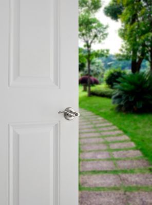 Kwikset Balboa Satin Nickel Universal Keyed Entry Door Handle