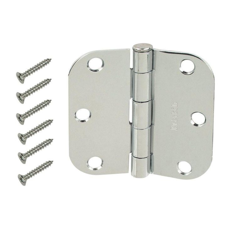 3-1/2 in. Square Corner Satin Nickel Door Hinge Value Pack (24-Pack)