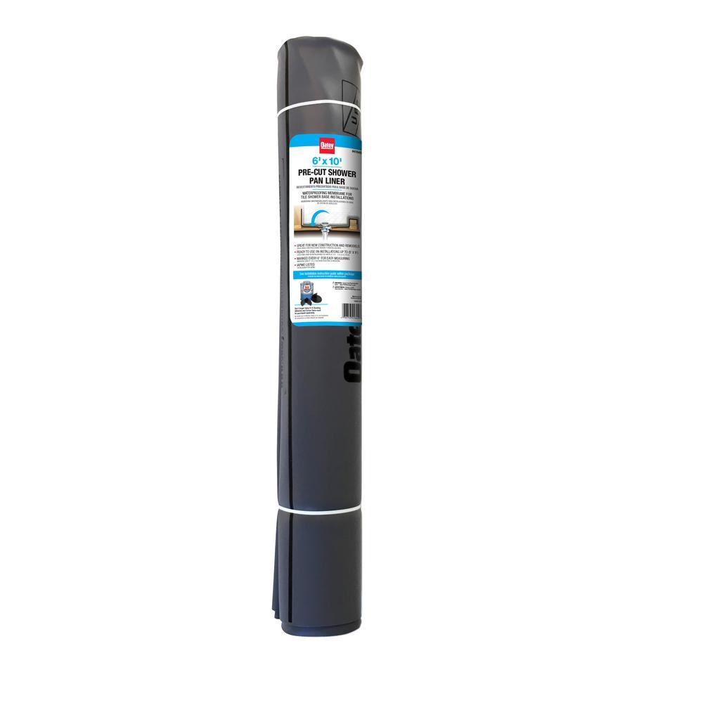 6 ft. x 10 ft. Gray PVC Shower Pan Liner - Super Arbor