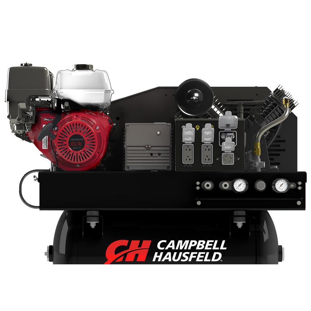 Air Compressor/Generator Combo Unit 30 Gal. Stationary Gas Honda GX390 Engine 14 CFM, 5000-Watt Generator (GR2200) - Super Arbor