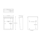 Chelsea Wall-Mount Locking Mailbox - Super Arbor