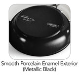 Gourmet Ceramica Deluxe 10-Piece Metallic Black Cookware Set with Lids
