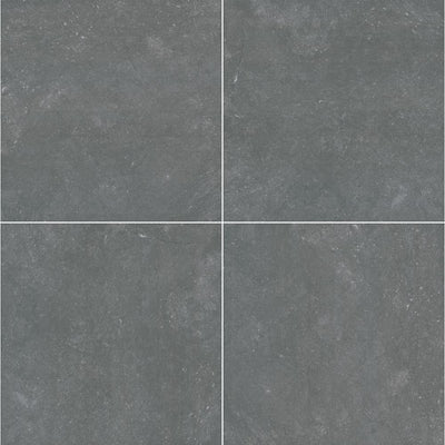 Vulkon Nero 24 in. x 24 in. Matte Porcelain Paver Tile (14 pieces / 56 sq. ft. / pallet) - Super Arbor