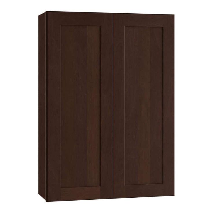 Home Decorators Collection Newport 27 in. W x 12 in. D x 36 in. H Assembled Plywood Wall Kitchen Cabinet in Manganite with Soft Close