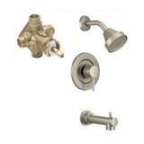 Align Single-Handle 1-Spray Posi-Temp Tub and Shower Faucet Trim Kit with Valve in Chrome (Valve Included) - Super Arbor