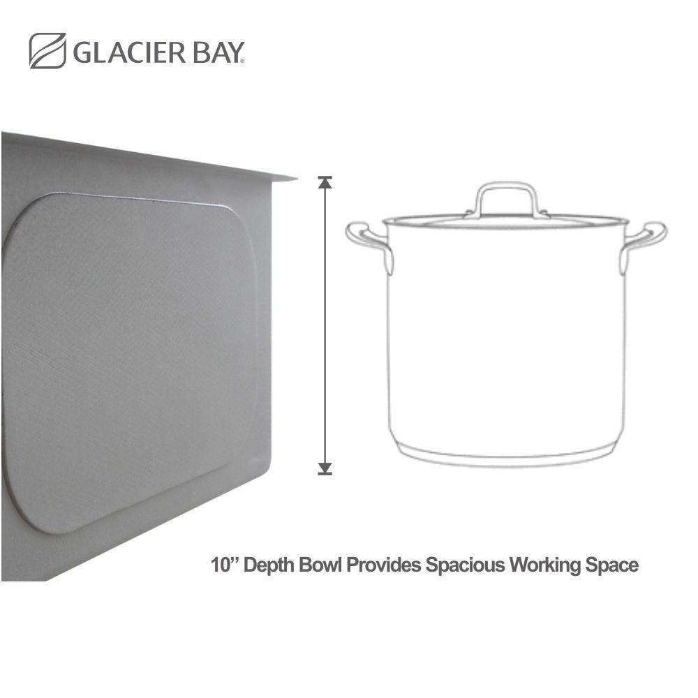 All-in-One Drop-In Stainless Steel 32 in. 4-Hole Single Bowl Kitchen Workstation Sink with Faucet and Accessories