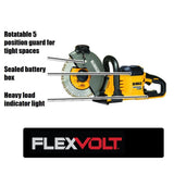 FLEXVOLT 60-Volt Lithium-Ion Cordless 9 in. Construction Saw w/ (2) FLEXVOLT Batteries, Bonus 4-1/2 in. Angle Grinder - Super Arbor
